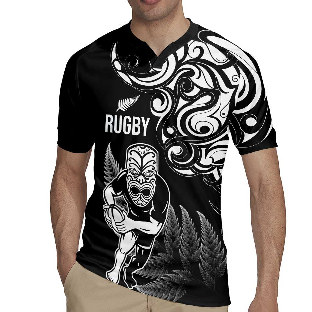 New Zealand Maori Warrior Rugby Rugby Jersey Silver Fern