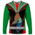 PNG Mendi Muruks Rugby Long Sleeve Shirt The Cassowary Head and PNG Bird Polynesian Tattoo LT03 Unisex Green - Polynesian Pride