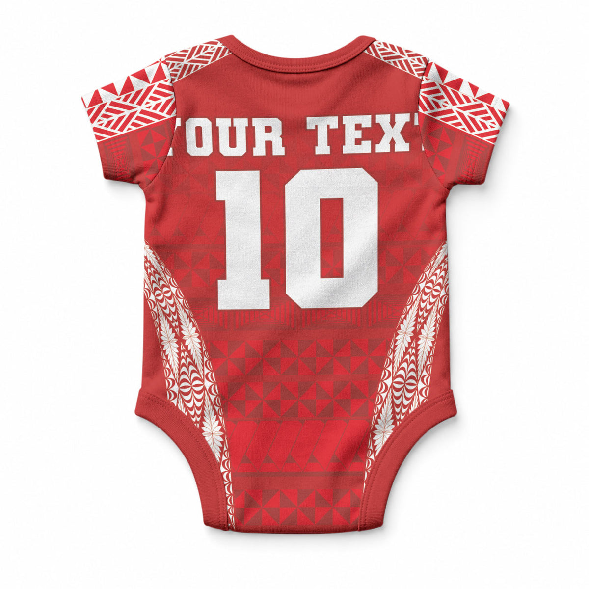 Custom Tonga Pacific Rugby 2024 Baby Onesie Ngatu Tribal Pattern LT03 - Polynesian Pride
