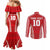 Custom Tonga Pacific Rugby 2024 Couples Matching Mermaid Dress and Long Sleeve Button Shirt Ngatu Tribal Pattern