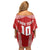 Custom Tonga Pacific Rugby 2024 Family Matching Off Shoulder Short Dress and Hawaiian Shirt Ngatu Tribal Pattern