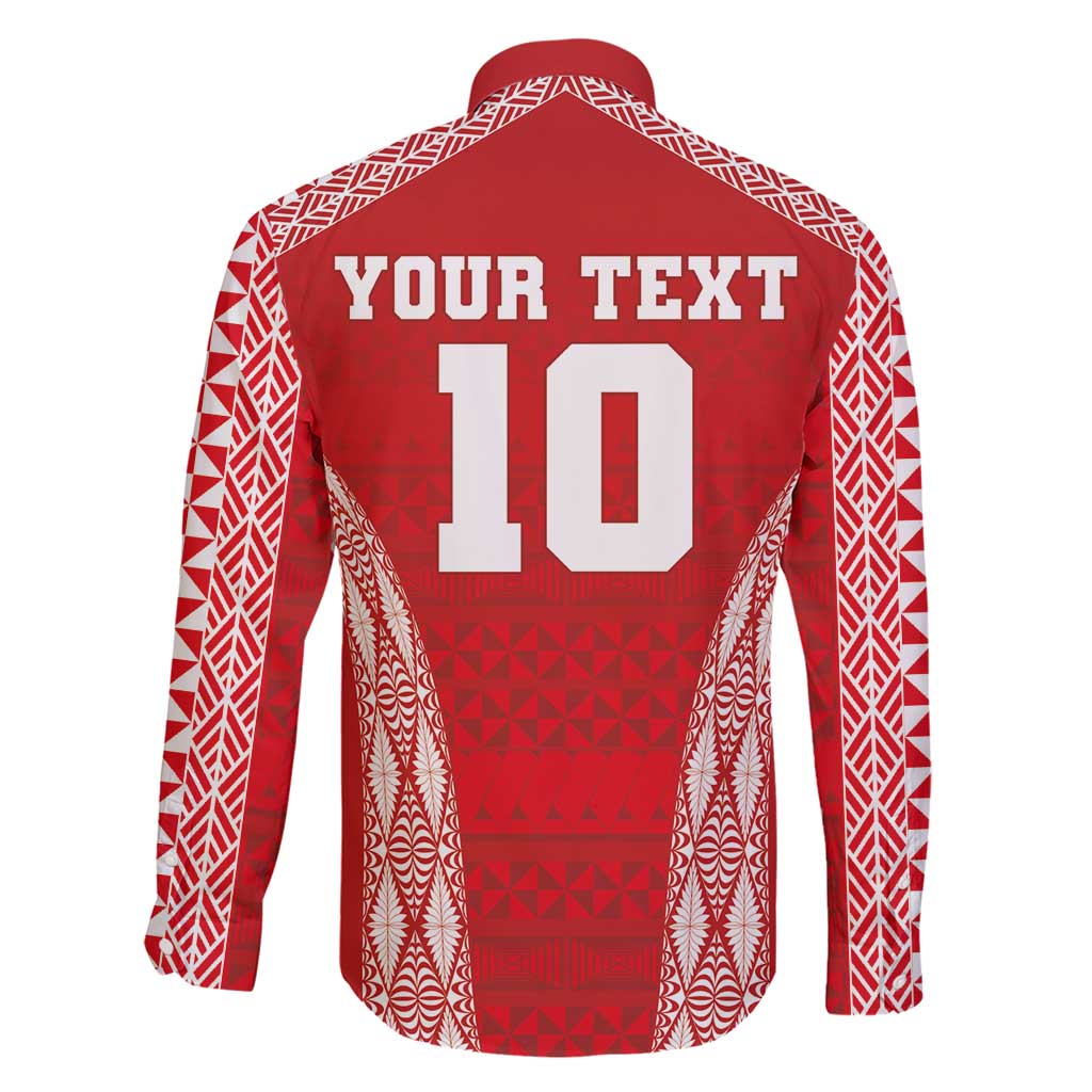 Custom Tonga Pacific Rugby 2024 Family Matching Short Sleeve Bodycon Dress and Hawaiian Shirt Ngatu Tribal Pattern