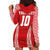 Custom Tonga Pacific Rugby 2024 Hoodie Dress Ngatu Tribal Pattern