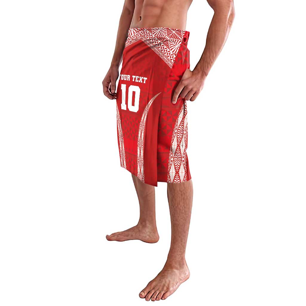 Custom Tonga Pacific Rugby 2024 Lavalava Ngatu Tribal Pattern