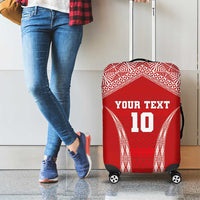 Custom Tonga Pacific Rugby 2024 Luggage Cover Ngatu Tribal Pattern