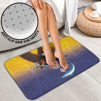 American Samoa Fautasi Bathroom Set Bald Eage and Sailfish with Kakau Motifs - Polynesian Pride