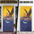 American Samoa Fautasi Door Cover Bald Eage and Sailfish with Kakau Motifs - Polynesian Pride