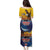 American Samoa Fautasi Family Matching Puletasi and Hawaiian Shirt Bald Eage and Sailfish with Kakau Motifs - Polynesian Pride