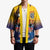 American Samoa Fautasi Kimono Bald Eage and Sailfish with Kakau Motifs - Polynesian Pride