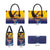 American Samoa Fautasi Leather Bag Bald Eage and Sailfish with Kakau Motifs - Polynesian Pride