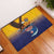 American Samoa Fautasi Rubber Doormat Bald Eage and Sailfish with Kakau Motifs - Polynesian Pride