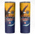 American Samoa Fautasi Skinny Tumbler Bald Eage and Sailfish with Kakau Motifs - Polynesian Pride