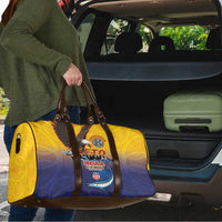 American Samoa Fautasi Travel Bag Bald Eage and Sailfish with Kakau Motifs - Polynesian Pride