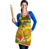 Melanesian Vanuatu Apron With Tapa Tribal Pattern and Triangle Geometric Tricolor - Polynesian Pride