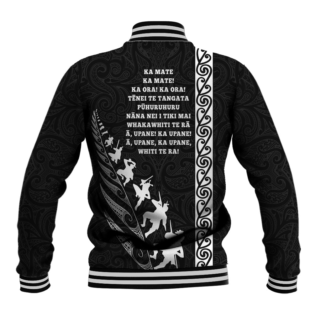 New Zealand Rugby Baseball Jacket Haka Dance Tribal God Mask Maori Pattern LT03 - Polynesian Pride