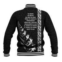 New Zealand Rugby Baseball Jacket Haka Dance Tribal God Mask Maori Pattern LT03 - Polynesian Pride
