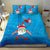 Hawaiian Santa Claus Snorkeling Bedding Set Kakau and Polynesian Pattern