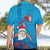 Hawaiian Santa Claus Snorkeling Hawaiian Shirt Kakau and Polynesian Pattern