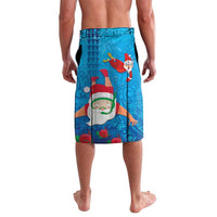 Hawaiian Santa Claus Snorkeling Lavalava Kakau and Polynesian Pattern