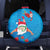 Hawaiian Santa Claus Snorkeling Spare Tire Cover Kakau and Polynesian Pattern