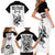 South Africa and New Zealand Family Matching Short Sleeve Bodycon Dress and Hawaiian Shirt Champion History Go Final 2023 Vintage Style LT03 - Polynesian Pride