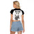 South Africa and New Zealand Raglan Cropped T Shirt Champion History Go Final 2023 Vintage Style LT03 - Polynesian Pride