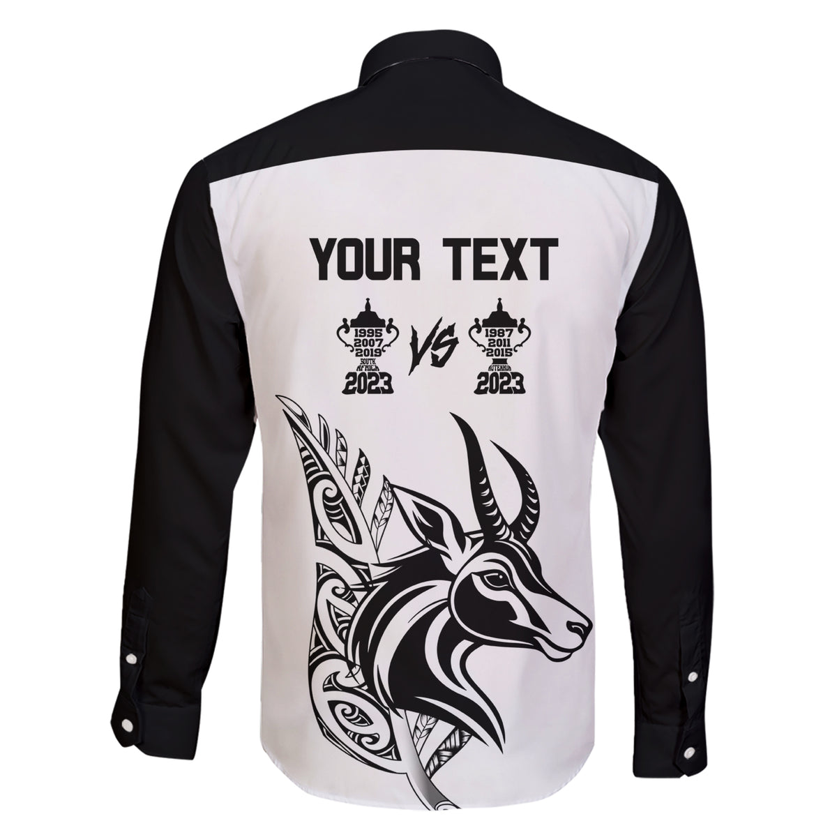 Personalised South Africa and New Zealand Family Matching Short Sleeve Bodycon Dress and Hawaiian Shirt Champion History Go Final 2023 Vintage Style LT03 - Polynesian Pride