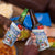 New Zealand Auckland 4 in 1 Can Cooler Tumbler Auckland's Flag and Coat of Arms - Koru Art Maori Pattern