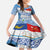 New Zealand Auckland Family Matching Puletasi and Hawaiian Shirt Auckland's Flag and Coat of Arms - Koru Art Maori Pattern