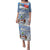 New Zealand Auckland Family Matching Puletasi and Hawaiian Shirt Auckland's Flag and Coat of Arms - Koru Art Maori Pattern