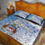 New Zealand Auckland Quilt Bed Set Auckland's Flag and Coat of Arms - Koru Art Maori Pattern