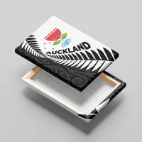 New Zealand Auckland Canvas Wall Art Auckland's Emblem and Silver Ferns - Maori Art Tattoo LT03 - Polynesian Pride