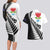 New Zealand Auckland Couples Matching Long Sleeve Bodycon Dress and Hawaiian Shirt Auckland's Emblem and Silver Ferns - Maori Art Tattoo