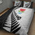 New Zealand Auckland Quilt Bed Set Auckland's Emblem and Silver Ferns - Maori Art Tattoo