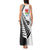 New Zealand Auckland Tank Maxi Dress Auckland's Emblem and Silver Ferns - Maori Art Tattoo