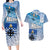 New Zealand Nelson Couples Matching Long Sleeve Bodycon Dress and Hawaiian Shirt Nelson's Flag and Seal - Maori Art Tattoo