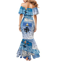 New Zealand Nelson Mermaid Dress Nelson's Flag and Seal - Maori Art Tattoo LT03 - Polynesian Pride