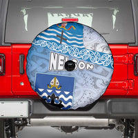 New Zealand Nelson Spare Tire Cover Nelson's Flag and Seal - Maori Art Tattoo