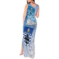 New Zealand Nelson Tank Maxi Dress Nelson's Flag and Seal - Maori Art Tattoo