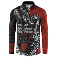 Aotearoa Toitu Te Tiriti Button Sweatshirt New Zealand Honour the Treaty - Te Tiriti Is Us
