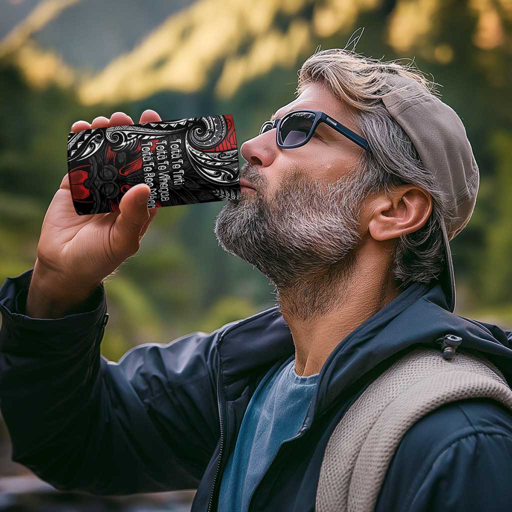 Aotearoa Toitu Te Tiriti 4 in 1 Can Cooler Tumbler New Zealand Honour the Treaty - Te Tiriti Is Us
