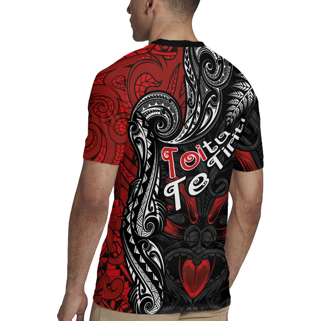Aotearoa Toitu Te Tiriti Rugby Jersey New Zealand Honour the Treaty - Te Tiriti Is Us