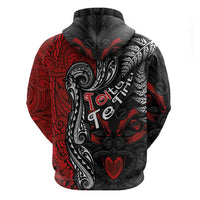 Aotearoa Toitu Te Tiriti Zip Hoodie New Zealand Honour the Treaty - Te Tiriti Is Us LT03 - Polynesian Pride