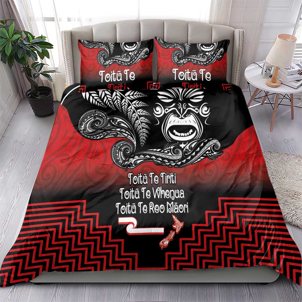 Aotearoa Toitu Te Tiriti Bedding Set New Zealand Honour the Treaty - Fight Together LT03 - Polynesian Pride
