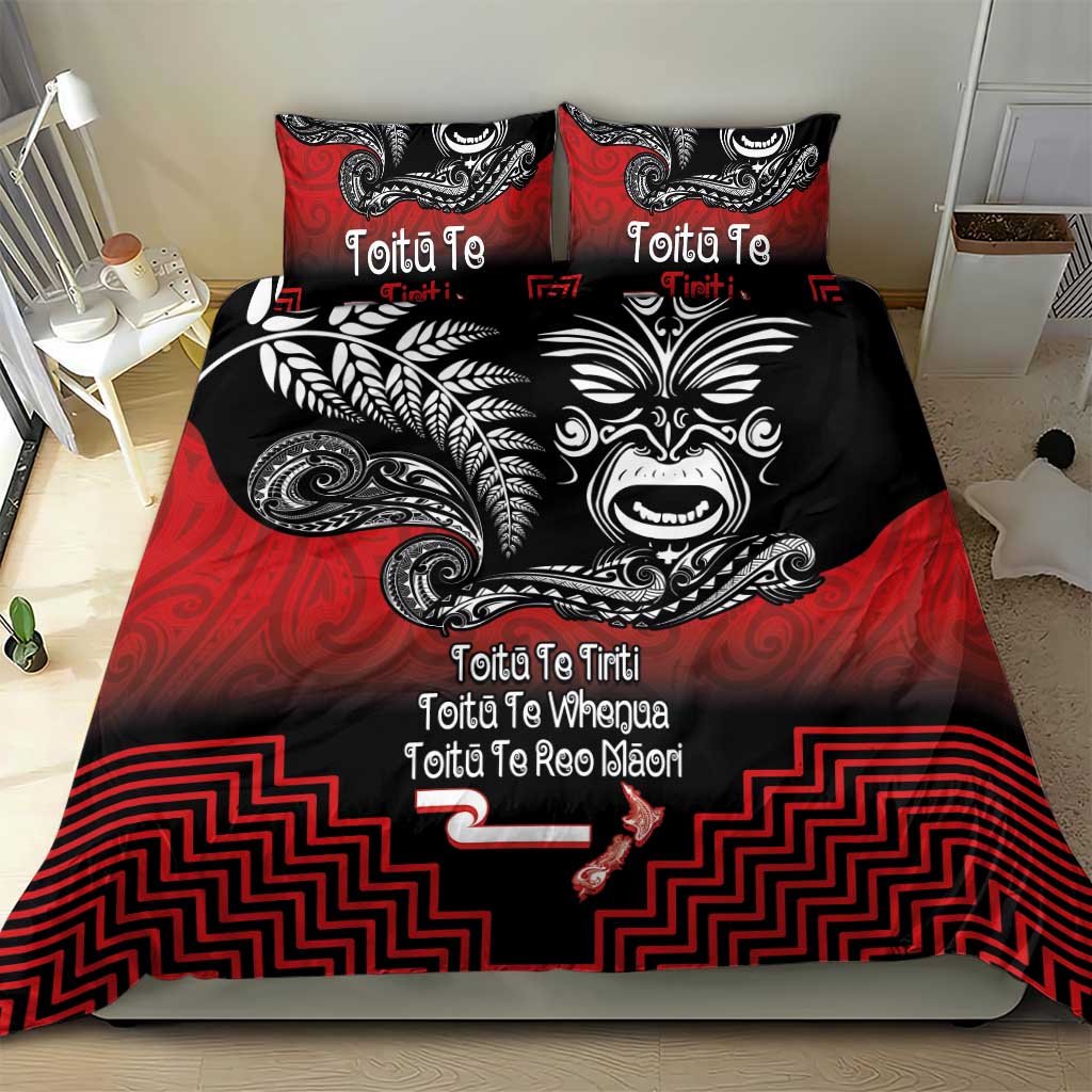 Aotearoa Toitu Te Tiriti Bedding Set New Zealand Honour the Treaty - Fight Together LT03 - Polynesian Pride