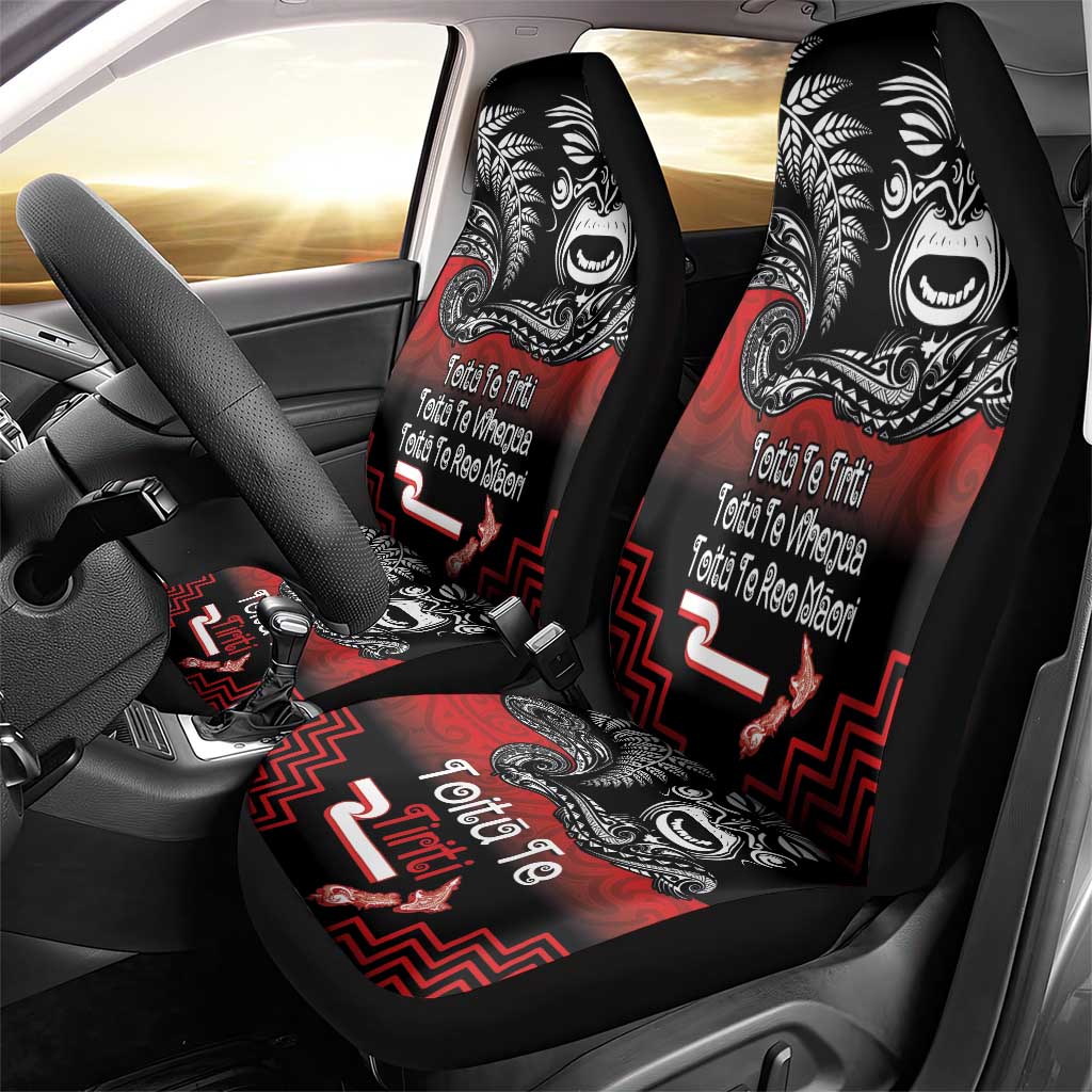 Aotearoa Toitu Te Tiriti Car Seat Cover New Zealand Honour the Treaty - Fight Together LT03 - Polynesian Pride