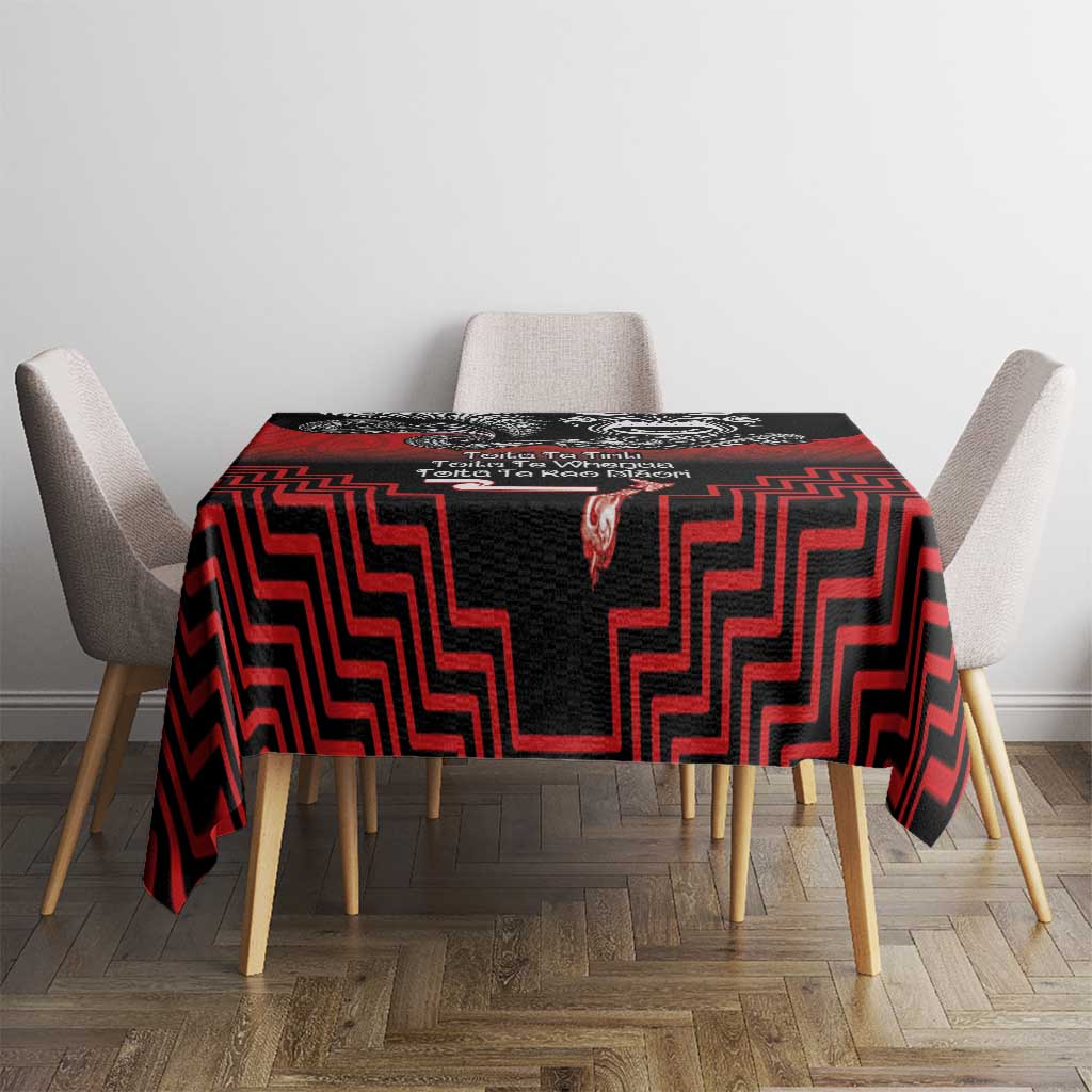 Aotearoa Toitu Te Tiriti Tablecloth New Zealand Honour the Treaty - Fight Together LT03 - Polynesian Pride