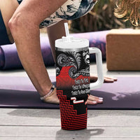 Aotearoa Toitu Te Tiriti Tumbler With Handle New Zealand Honour the Treaty - Fight Together