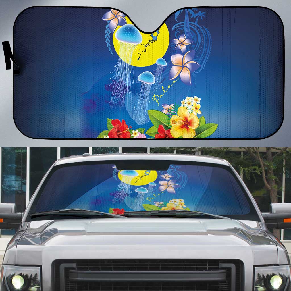 Palau Jellyfish Auto Sun Shade Ocean Heritage Tropical Plants - Polynesian Pride