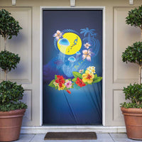 Palau Jellyfish Door Cover Ocean Heritage Tropical Plants - Polynesian Pride